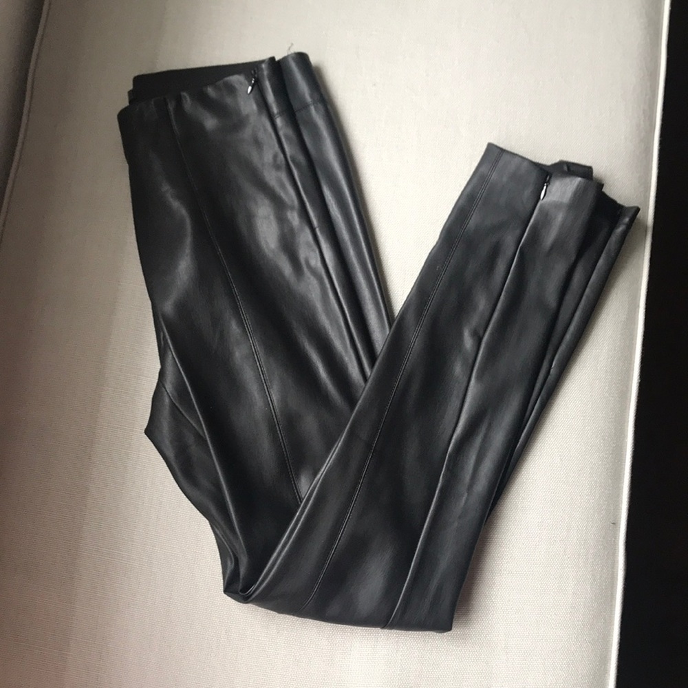 Faux leather leggings